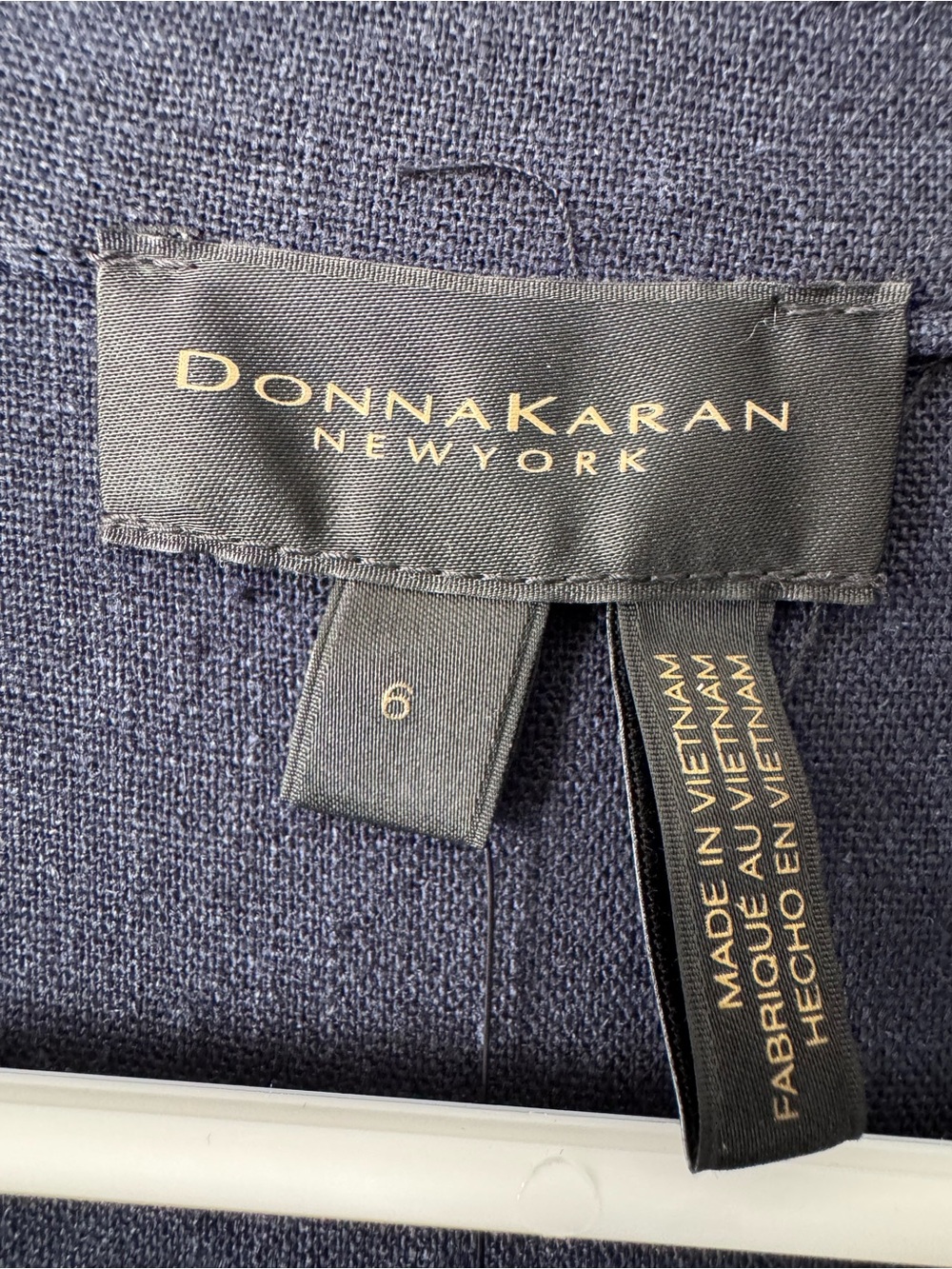 NWT Donna Karan New York Navy Belted Button Front Maxi Shirt Dress Size 6 - Picture 3 of 8